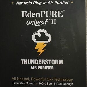 Brand new EdenPURE OxiLeaf II Thunderstorm™ Air Purifier, new in box and unused.